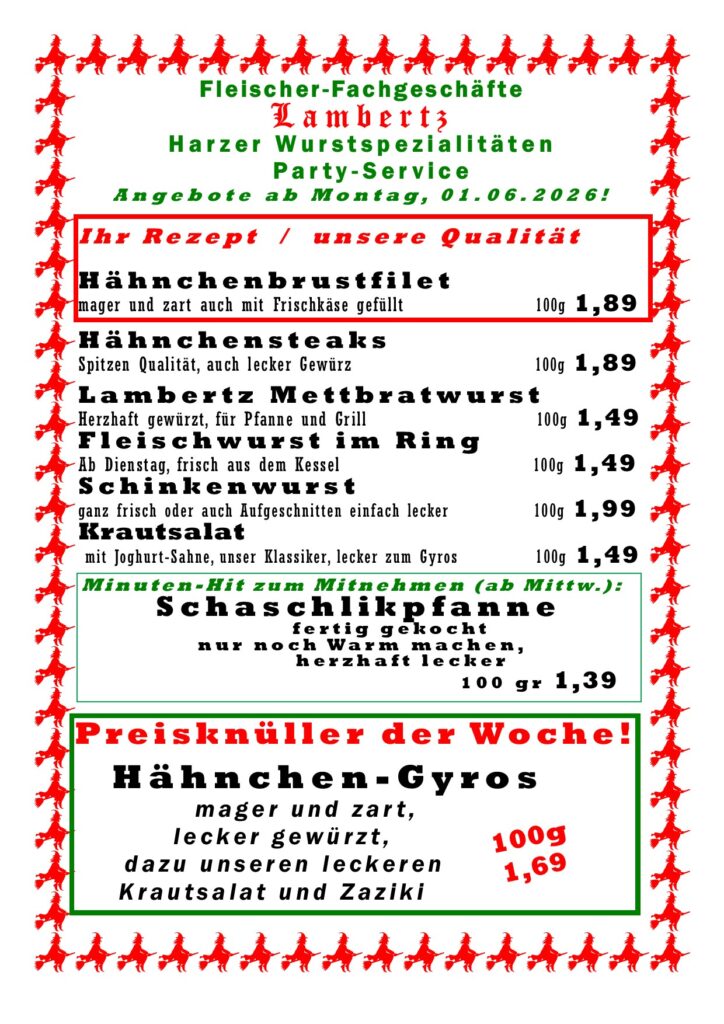 Angebote Woche 23KW 01.06.2026