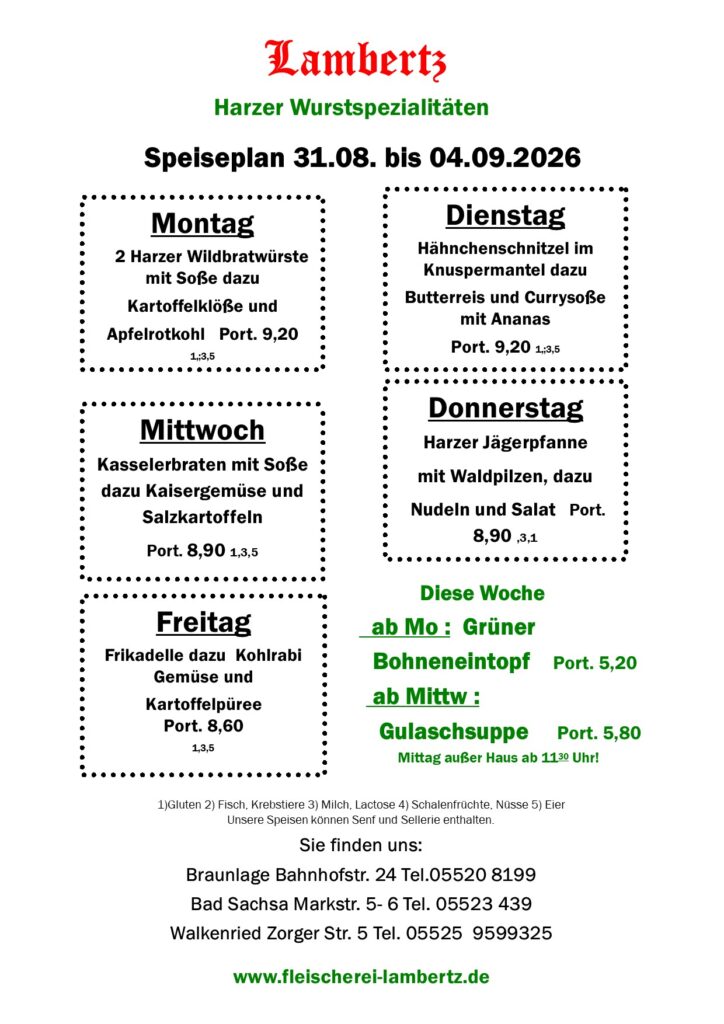 Speiseplan neu 31.08.2026pub